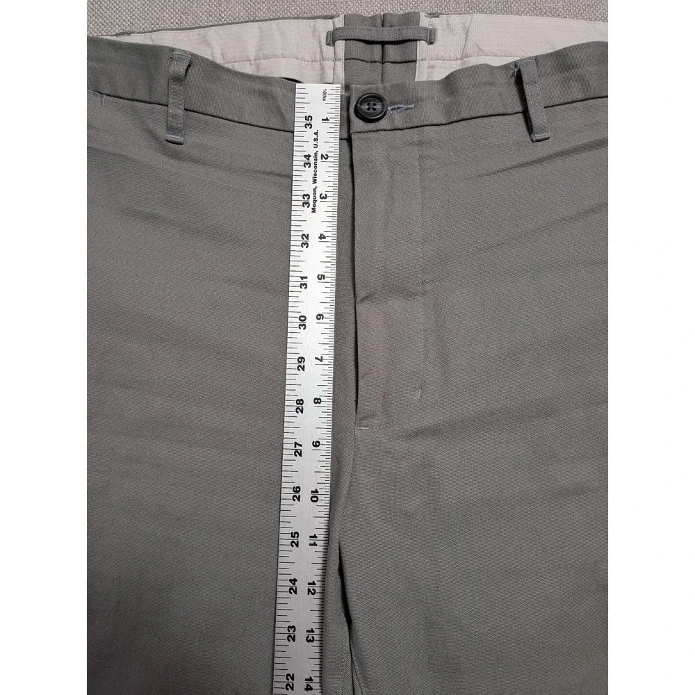 PROPER CLOTH DiSondrio Pants Men's Grey 42x30 Stretch Canvas Chinos Office